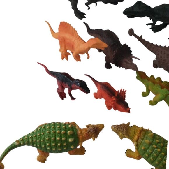 Dinosaurs Lot 14 Play Hard Plastic Vintage to Now Dinos Some Geoworld Safari Ltd - Picture 4 of 16